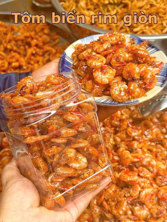 Tôm biển rim giòn thơm nức mũi