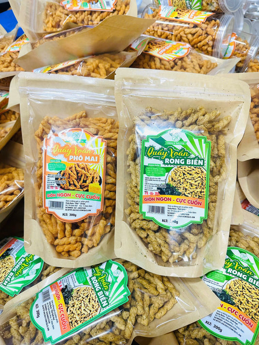 Quẩy xoắn rong biển - phô mai giòn cuốn