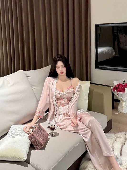 Set Đồ Ngủ 4 Món Hồng Công Chúa