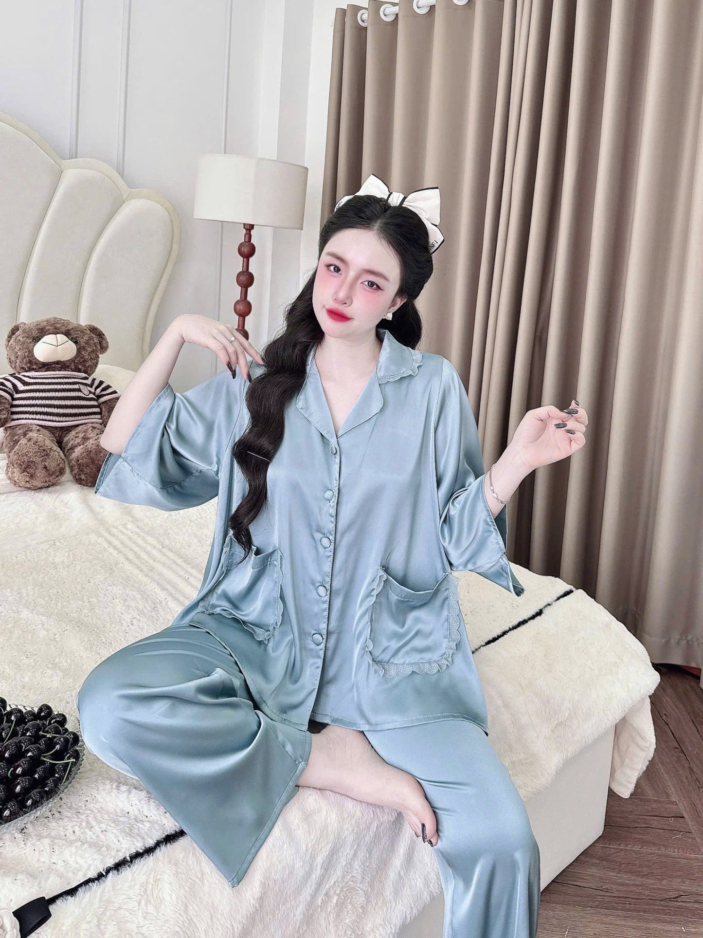Bộ dài tay loe xinh nhiều màu