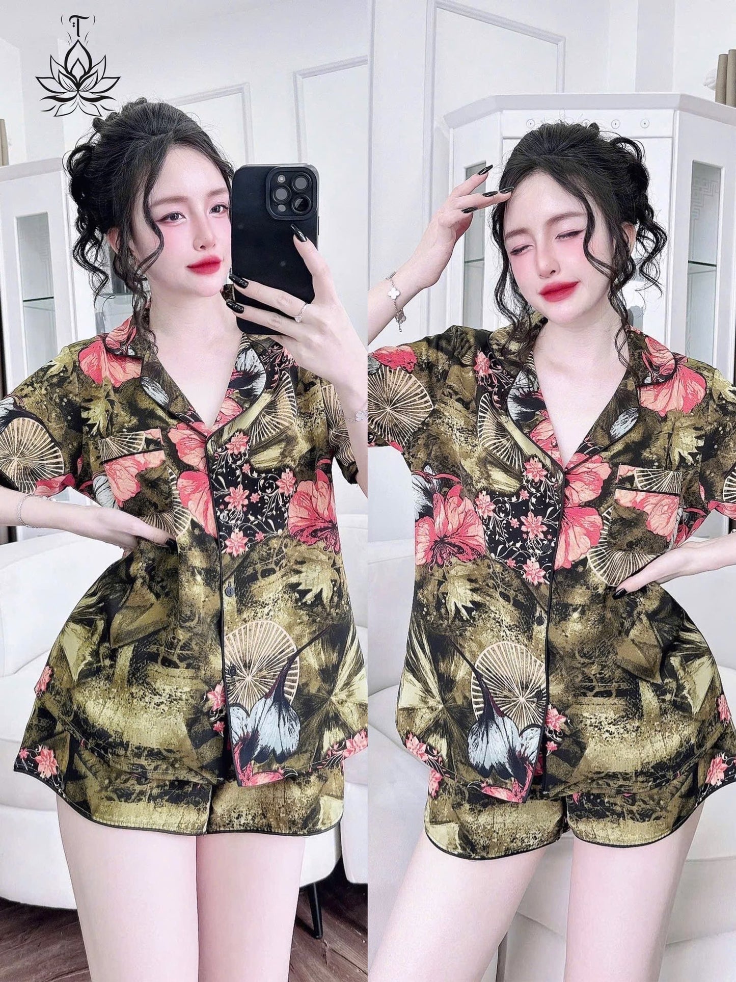 Đồ ngủ đùi Mango phom gọn cho nàng