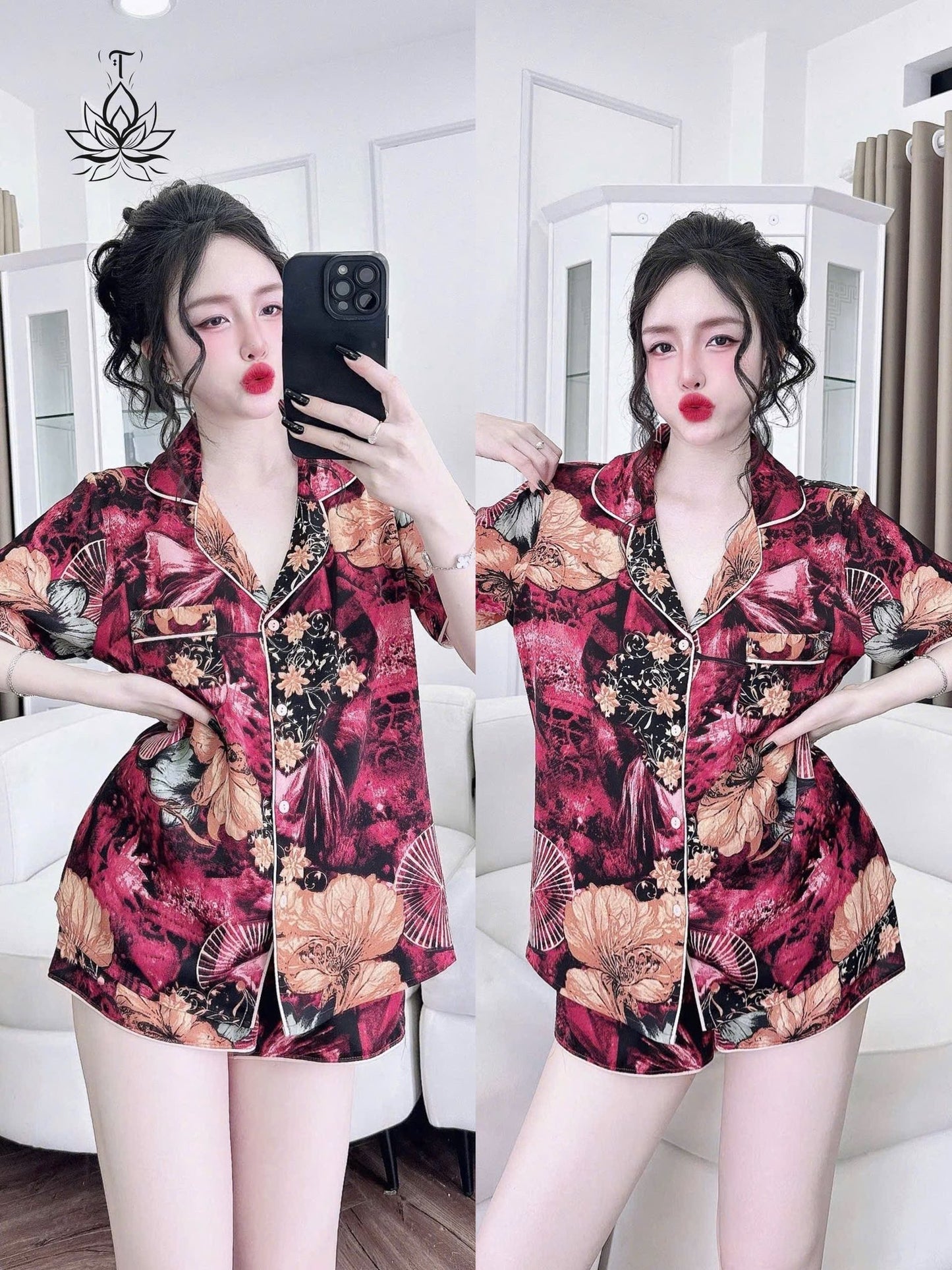 Đồ ngủ đùi Mango phom gọn cho nàng