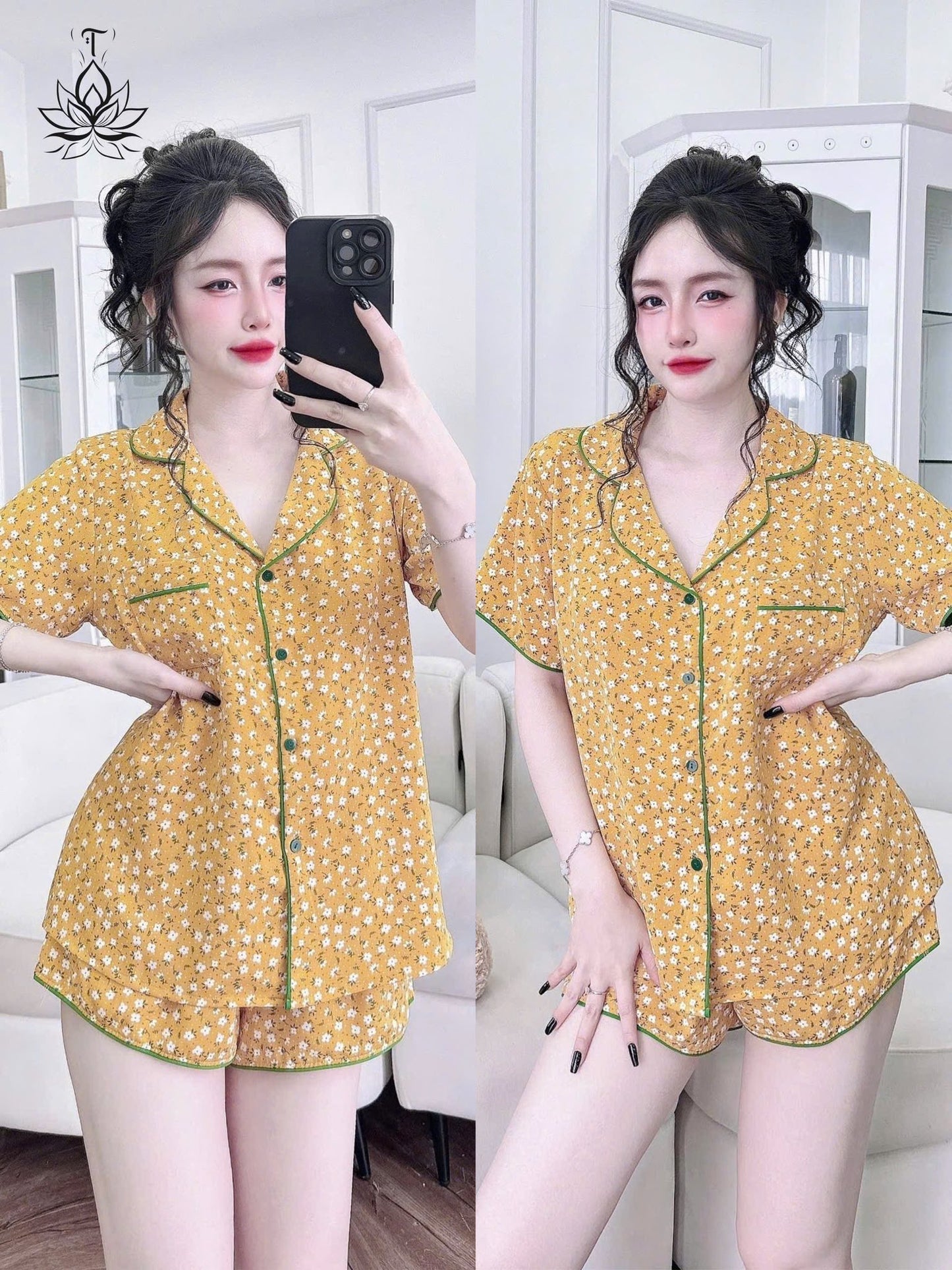 Đồ ngủ đùi Mango phom gọn cho nàng