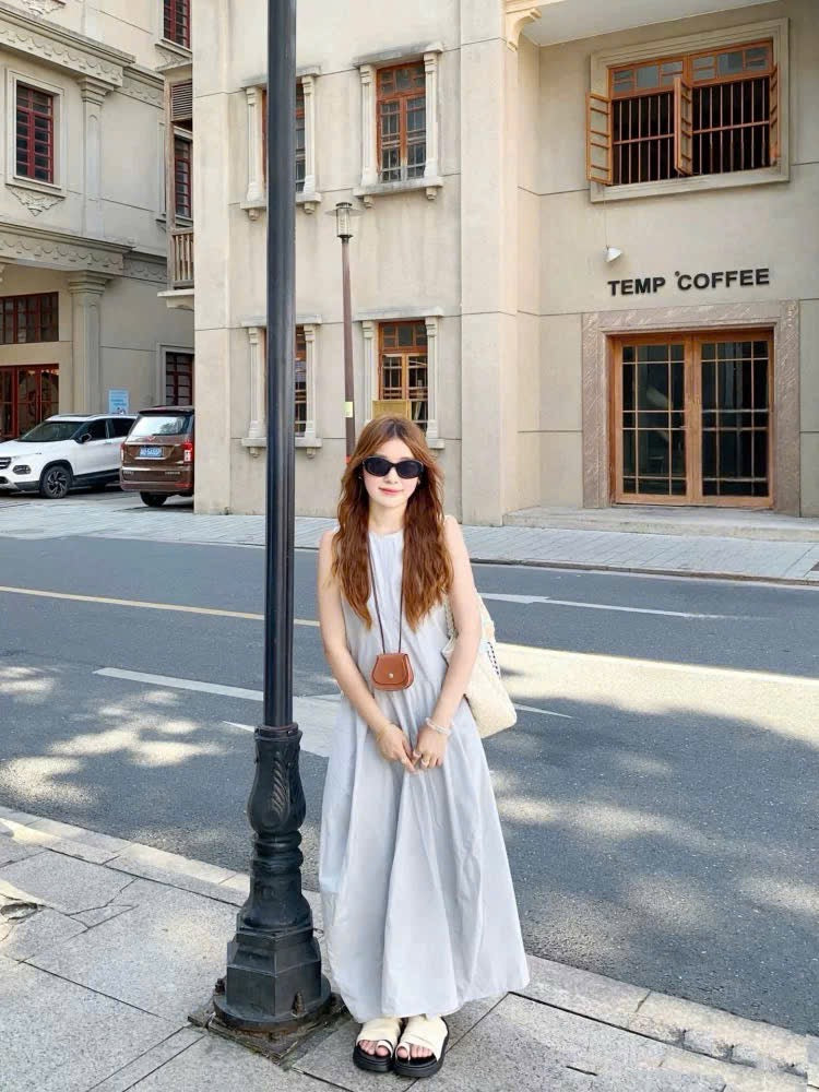 Đầm suông tươi mát