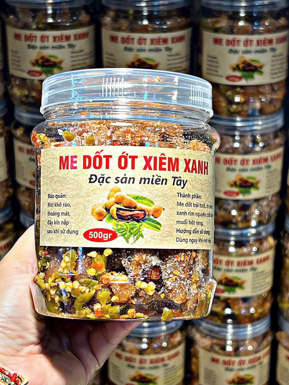 Me dốt ớt xiêm xanh đặc sản miền Tây
