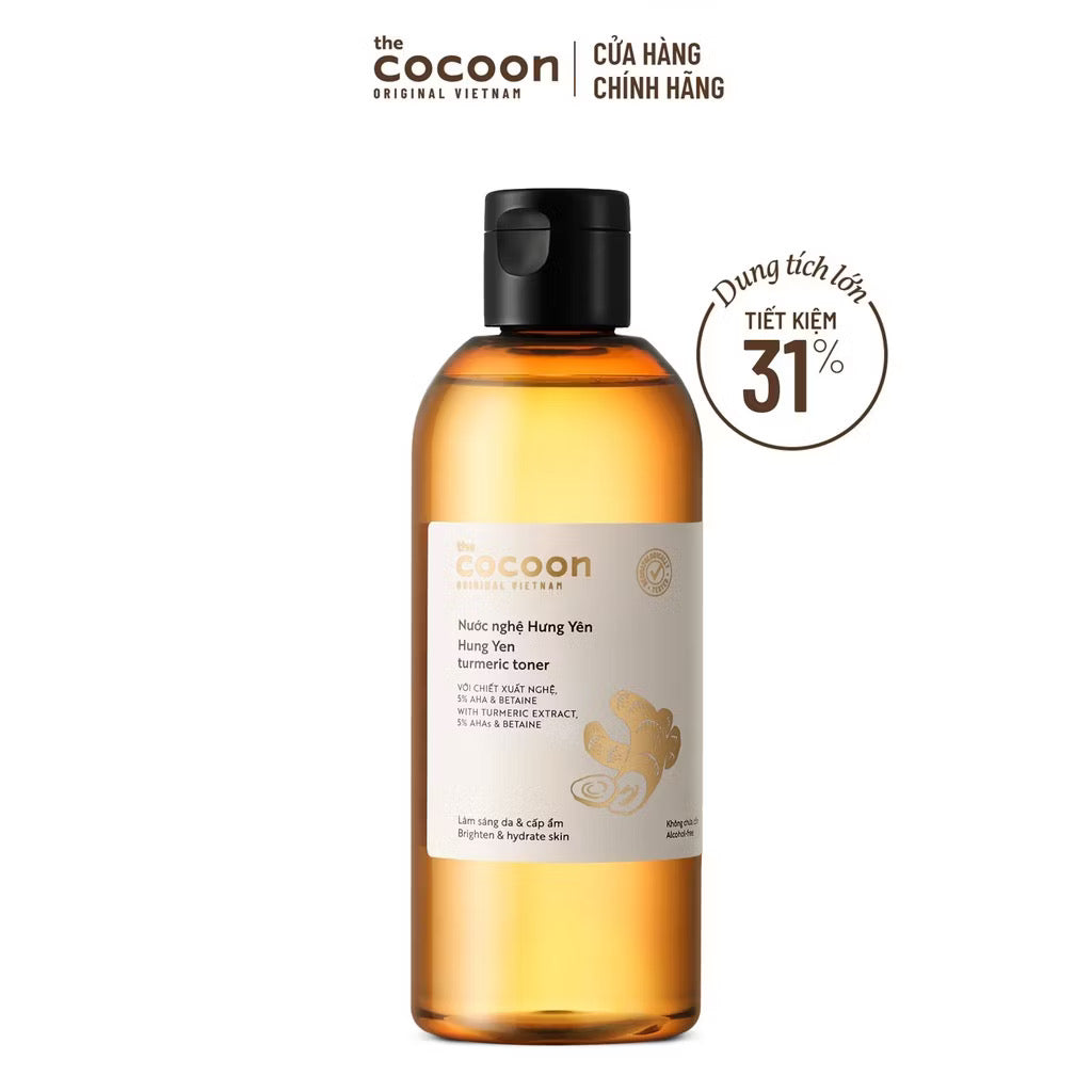 Nước nghệ Hưng Yên (toner) Cocoon làm sáng da & cấp ẩm