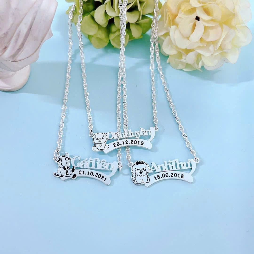 Dây chuyền tên cho bé yêu