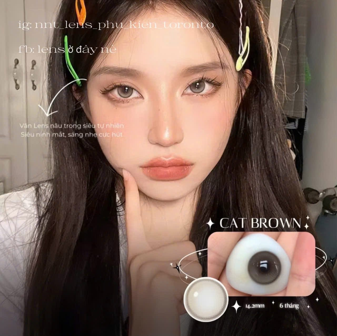 Contact Lens - Cat Brown