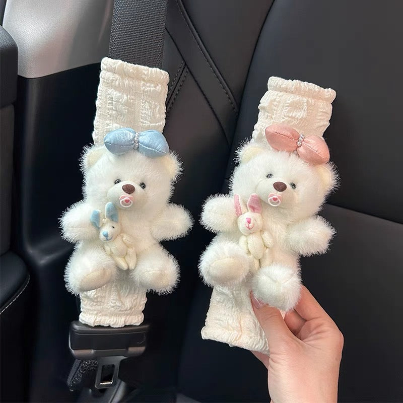 Bọc seat belt gấu và hoa