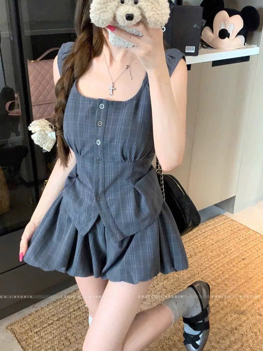 Set caro vintage xinh xắn