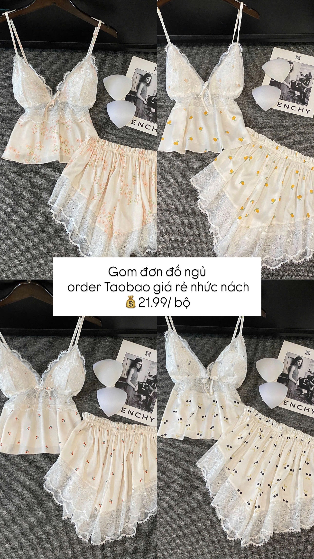 Tổng hợp đồ ngủ 2 dây quyến rũ