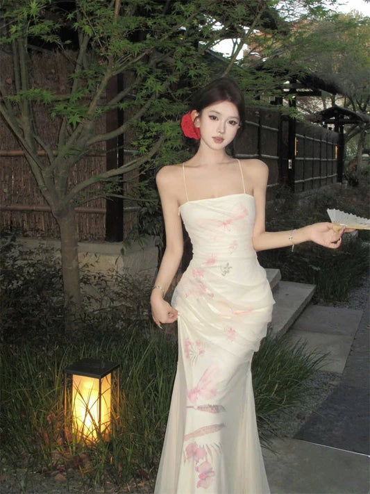 Đầm dài ôm body phối voan quyến rũ
