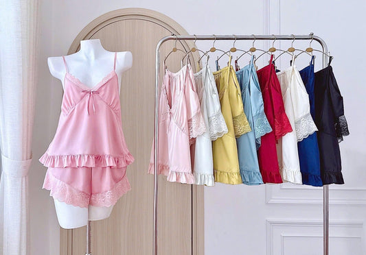 Bộ 2 dây quần đùi lai bèo siêu xinh