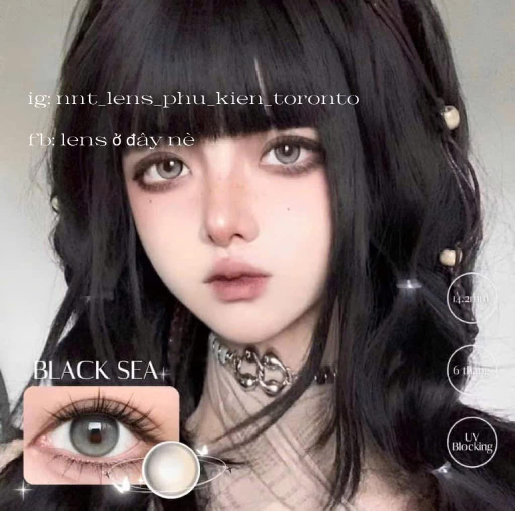 Contact Lens - Black Sea