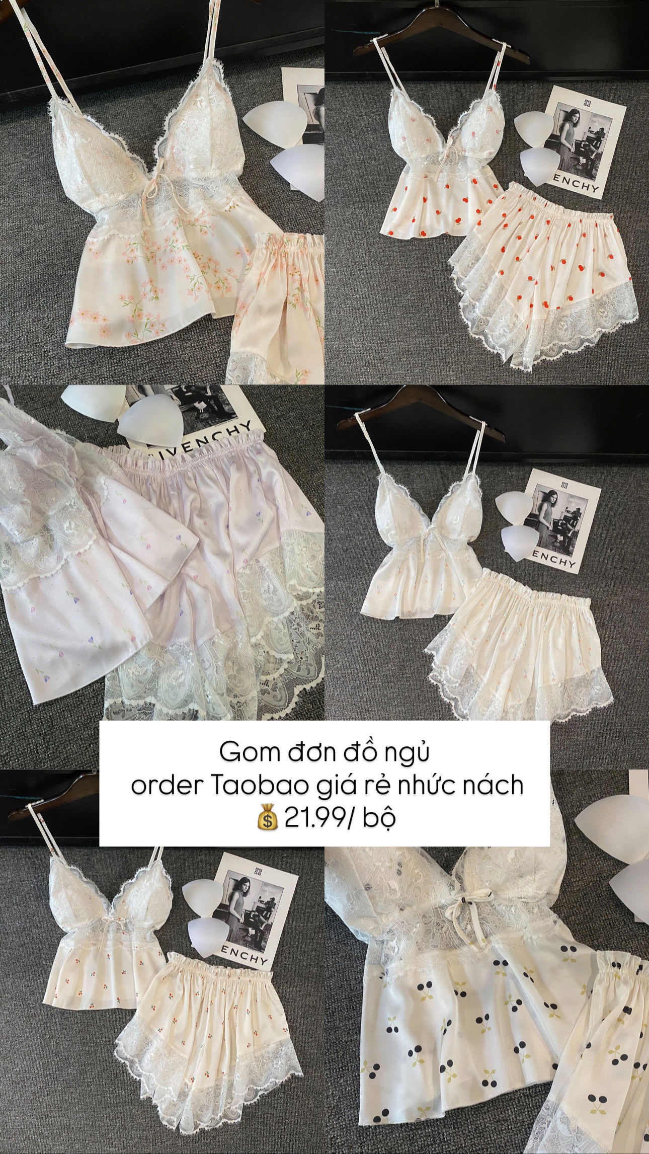 Tổng hợp đồ ngủ 2 dây quyến rũ