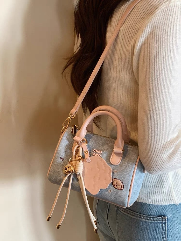 Túi denim phối hồng Chio’2nd