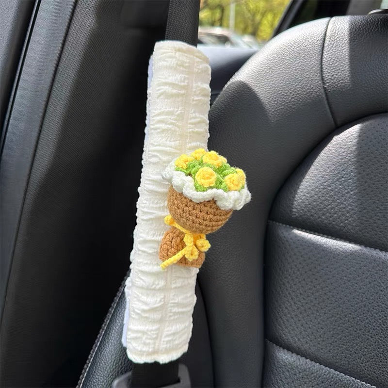 Bọc seat belt gấu và hoa