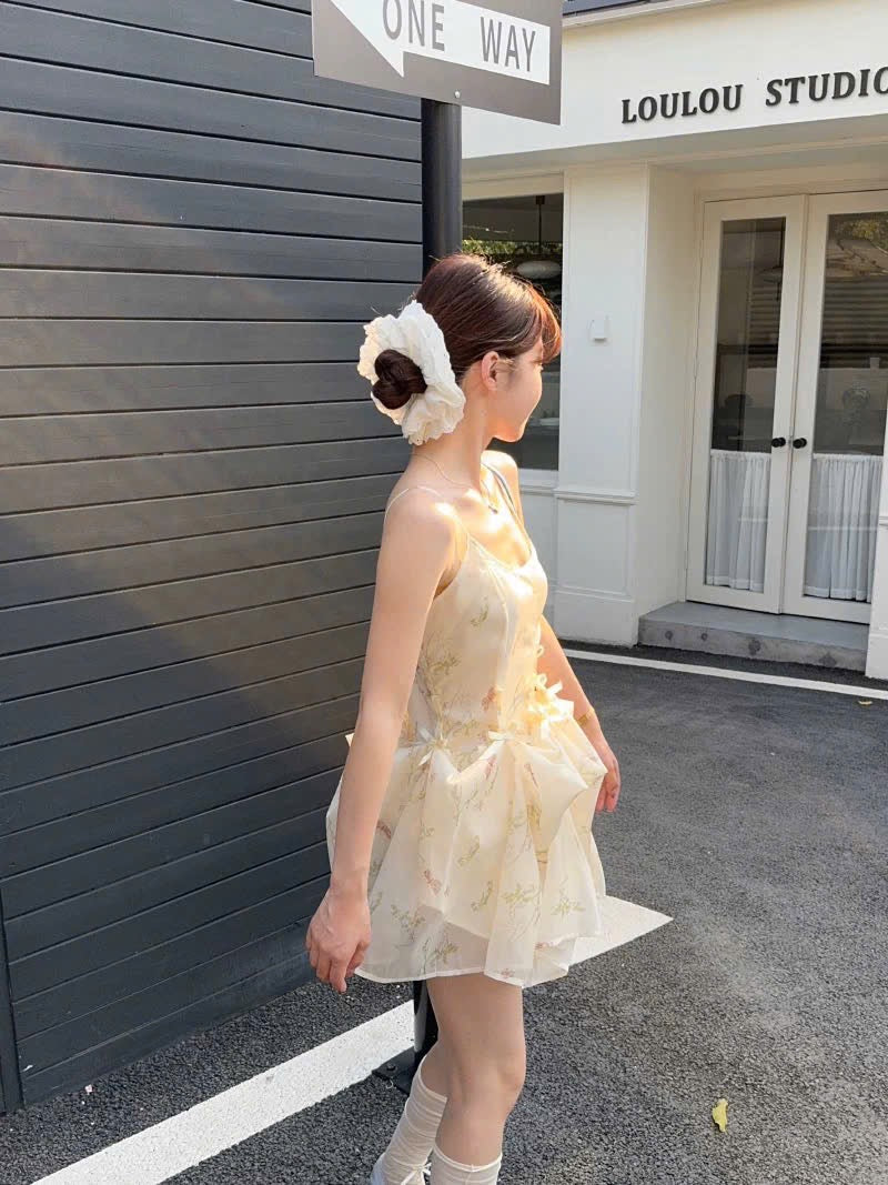 Váy 2 dây 3 kiểu