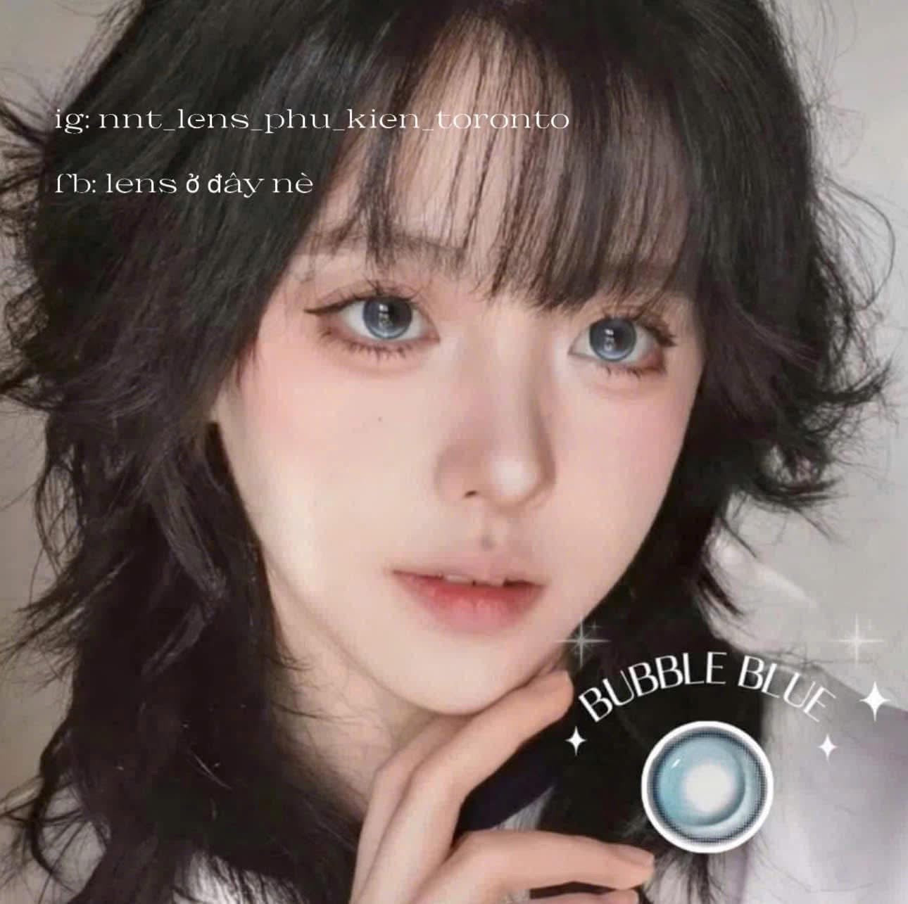 Contact Lens - Bubble Blue