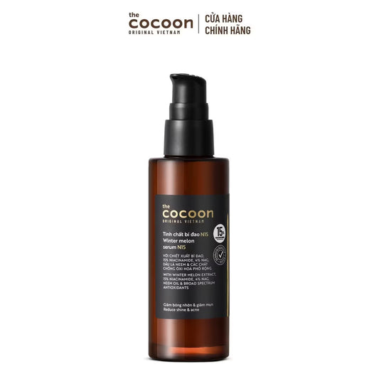 ￼Tinh chất bí đao N15 (serum) với 15% niacinamide giảm bóng nhờn và giảm mụn Cocoon 70ml