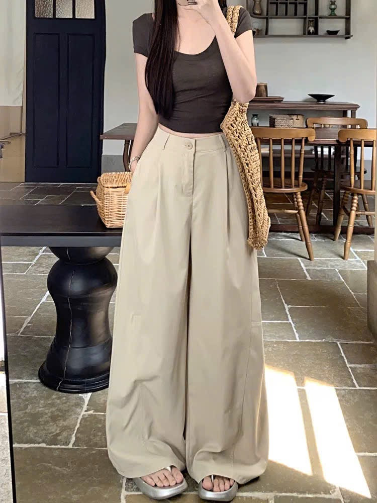 Quần suông basic tôn dáng