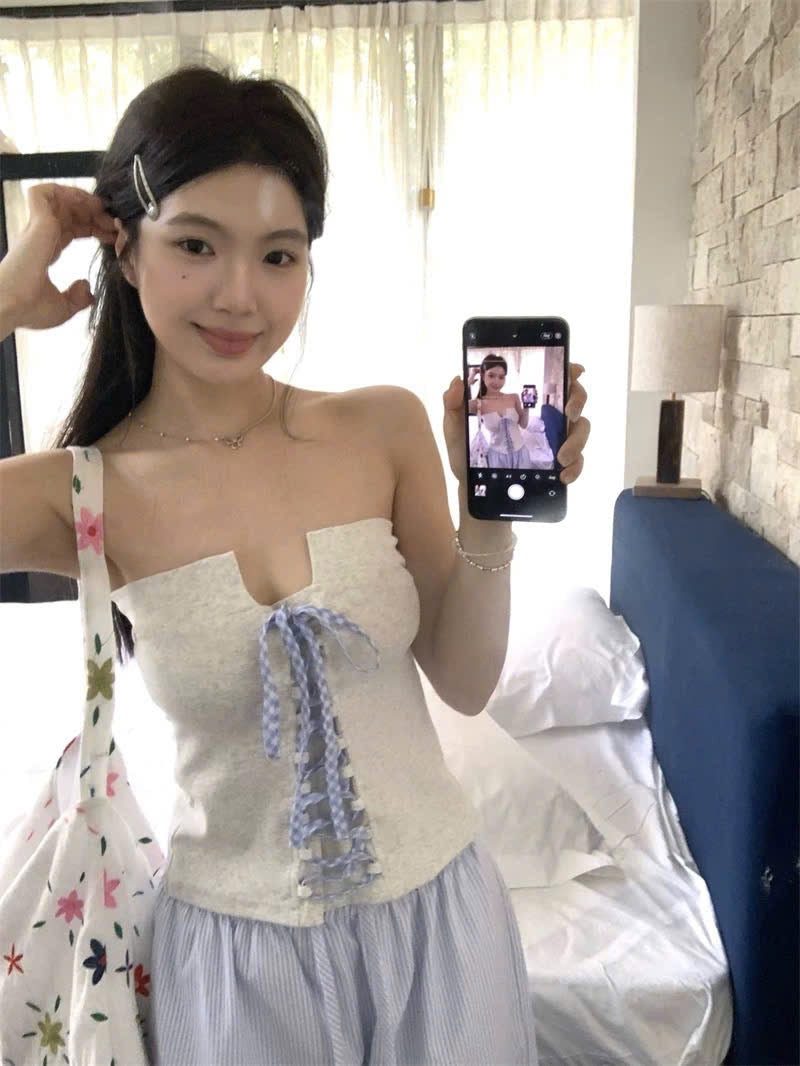 Áo ống thắt nơ vừa slay vừa cá tính