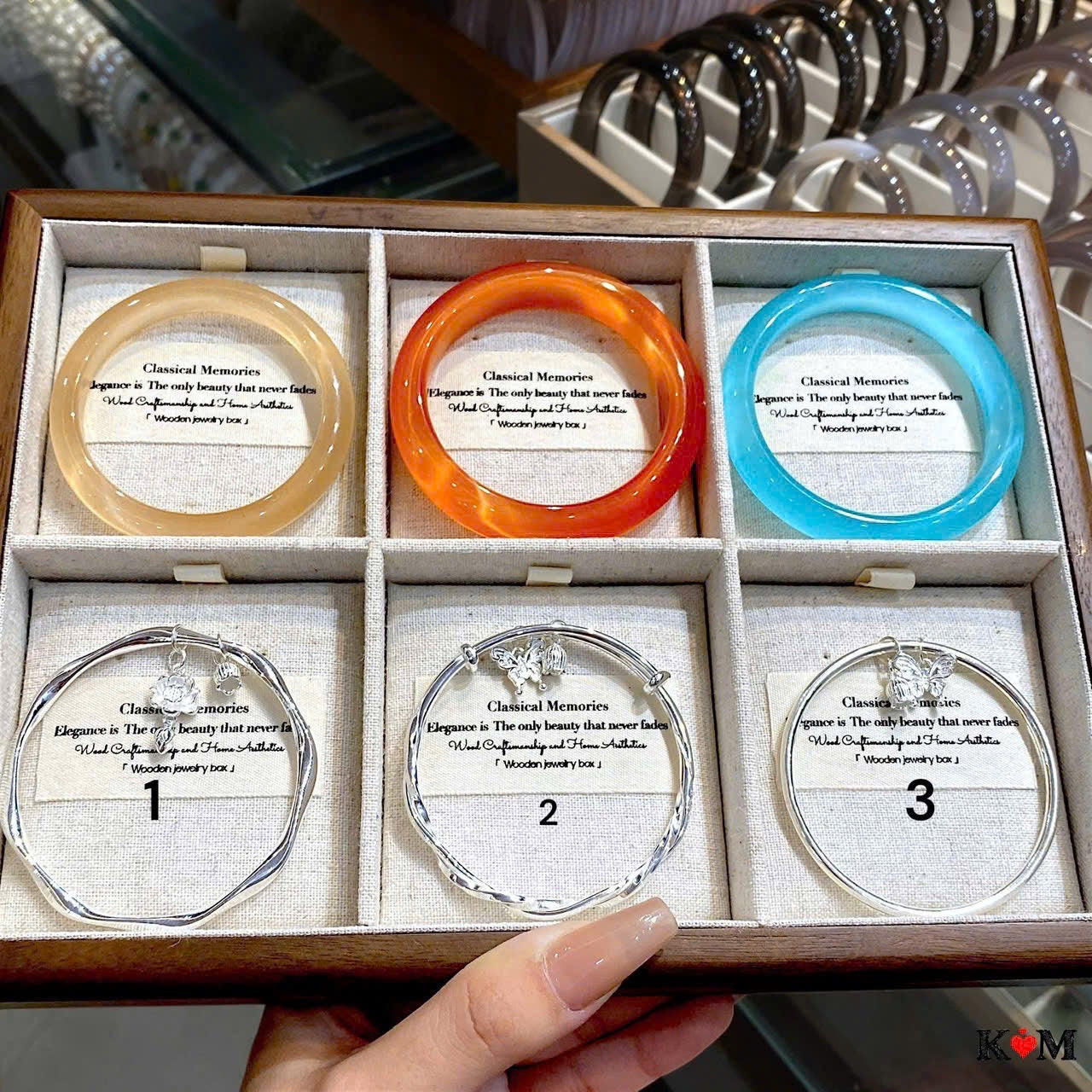 Vòng bạc dạng kiềng sáng xinh