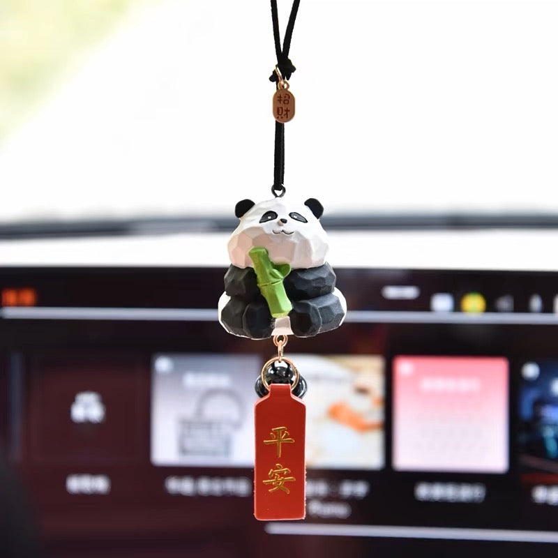 Gấu trúc treo xe nhiều tư thế