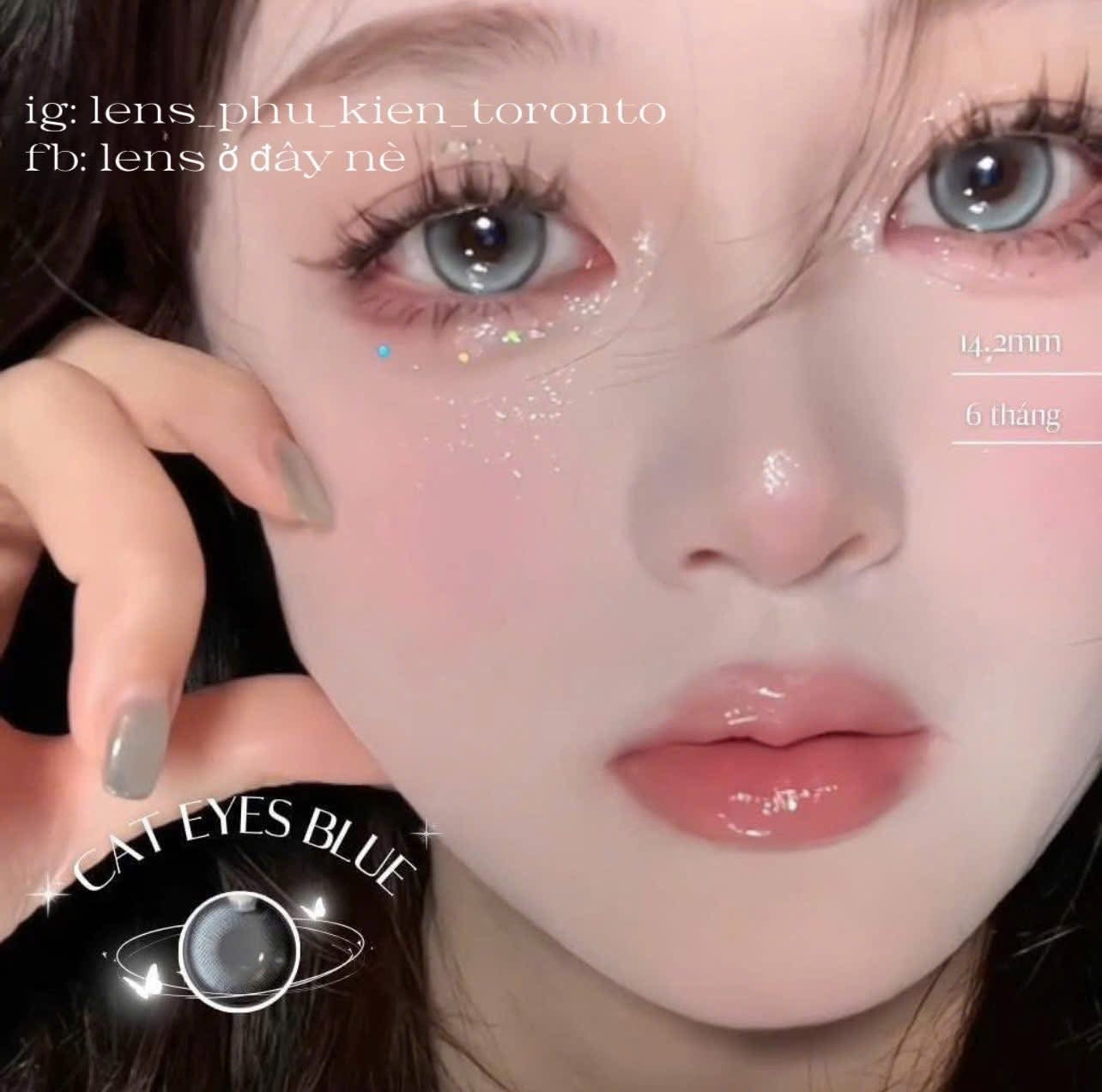 Contact Lens - Cat Eyes Blue