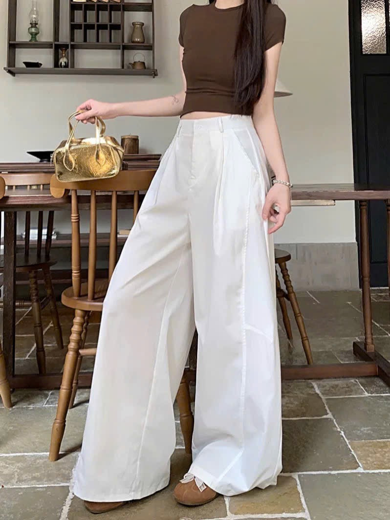 Quần suông basic tôn dáng