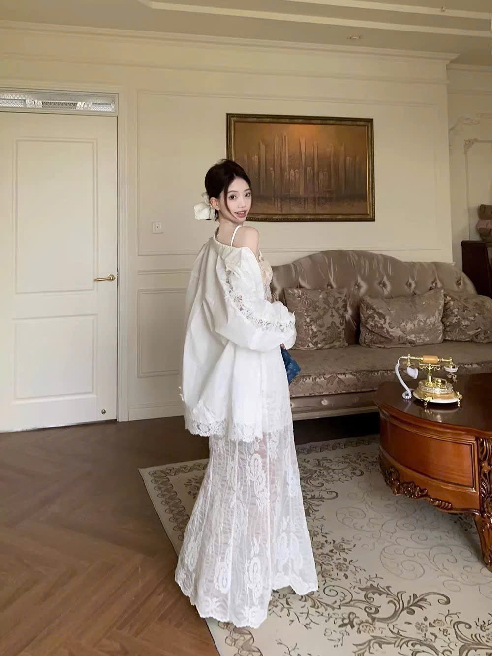 Set 3 món ren quyến rũ