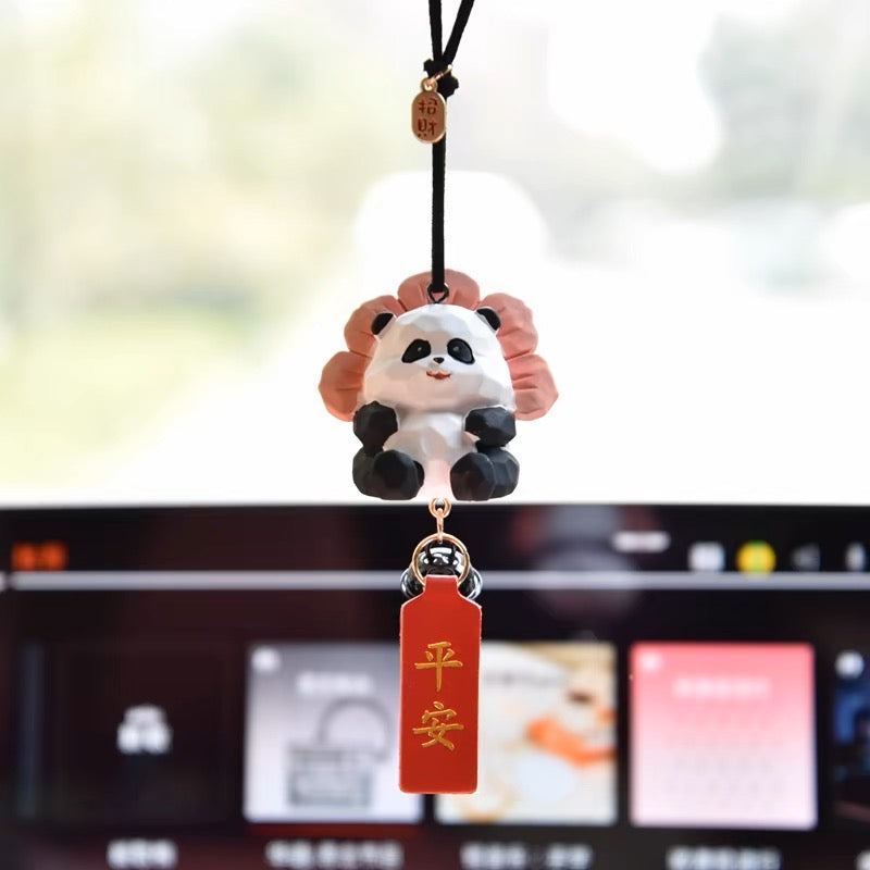 Gấu trúc treo xe nhiều tư thế