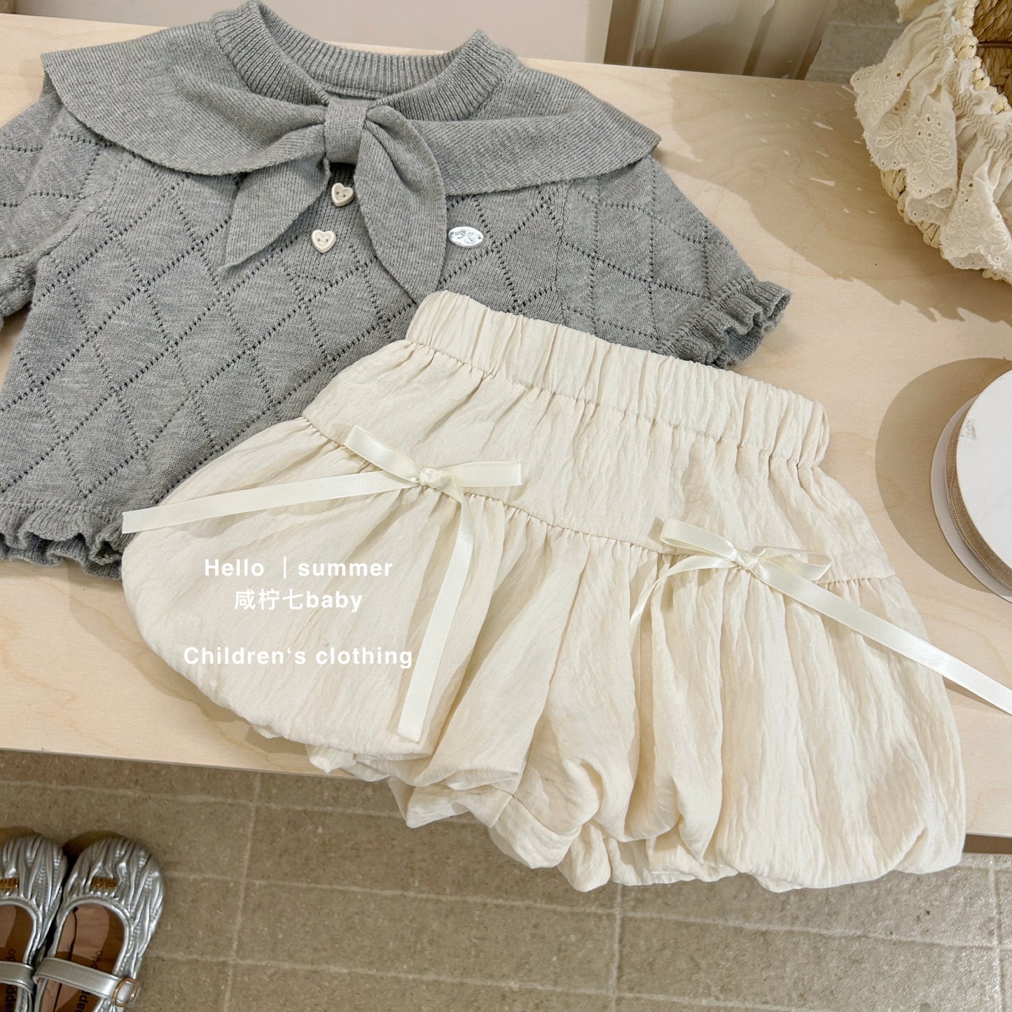 Set áo thuỷ thủ chân váy nơ