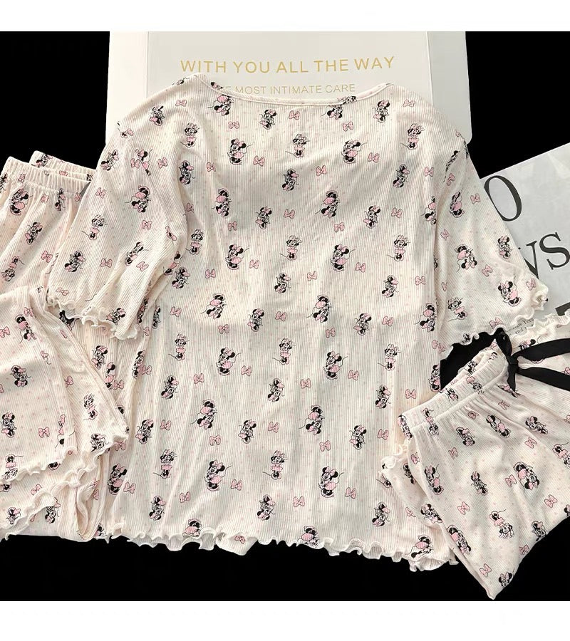 Set đồ ngủ 3 món Mickey thun mát