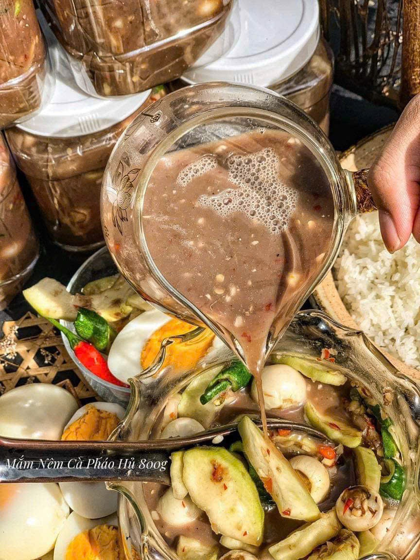 Mắm nêm cà pháo chuẩn vị quê nhà