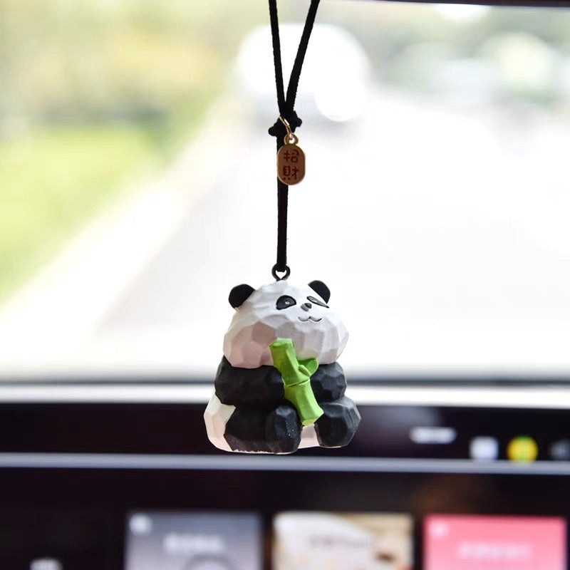 Gấu trúc treo xe nhiều tư thế