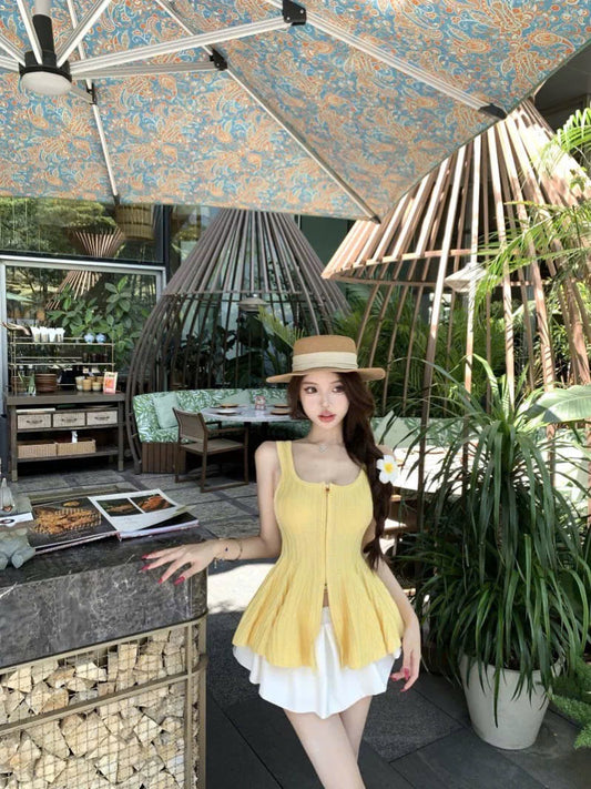 Áo 2 dây bản to xoè xinh xắn