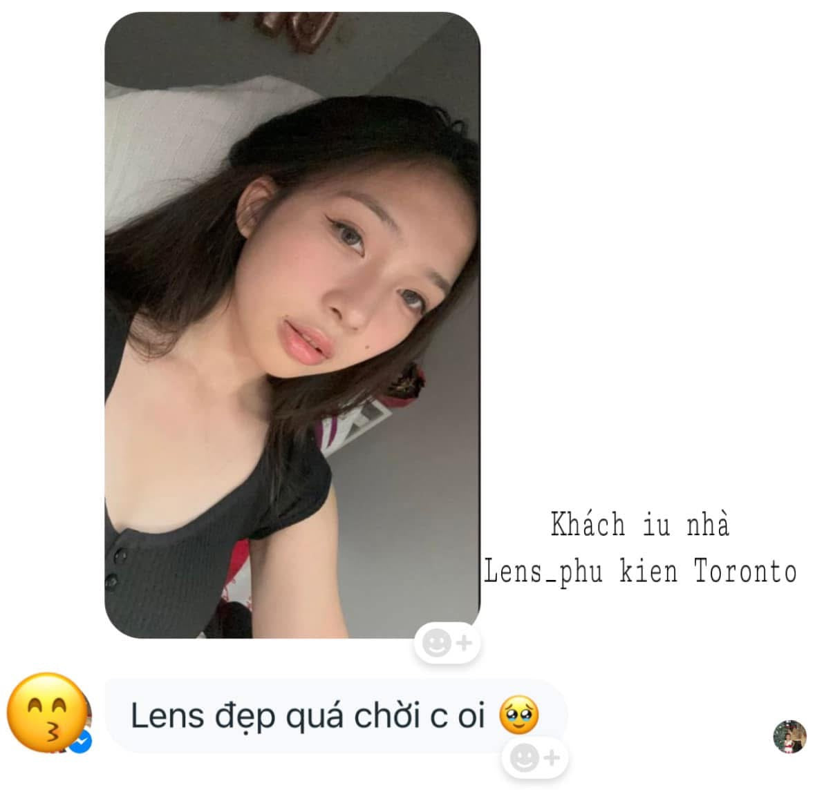 Khách feedback lens