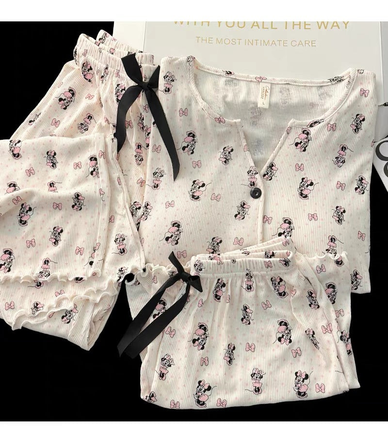 Set đồ ngủ 3 món Mickey thun mát