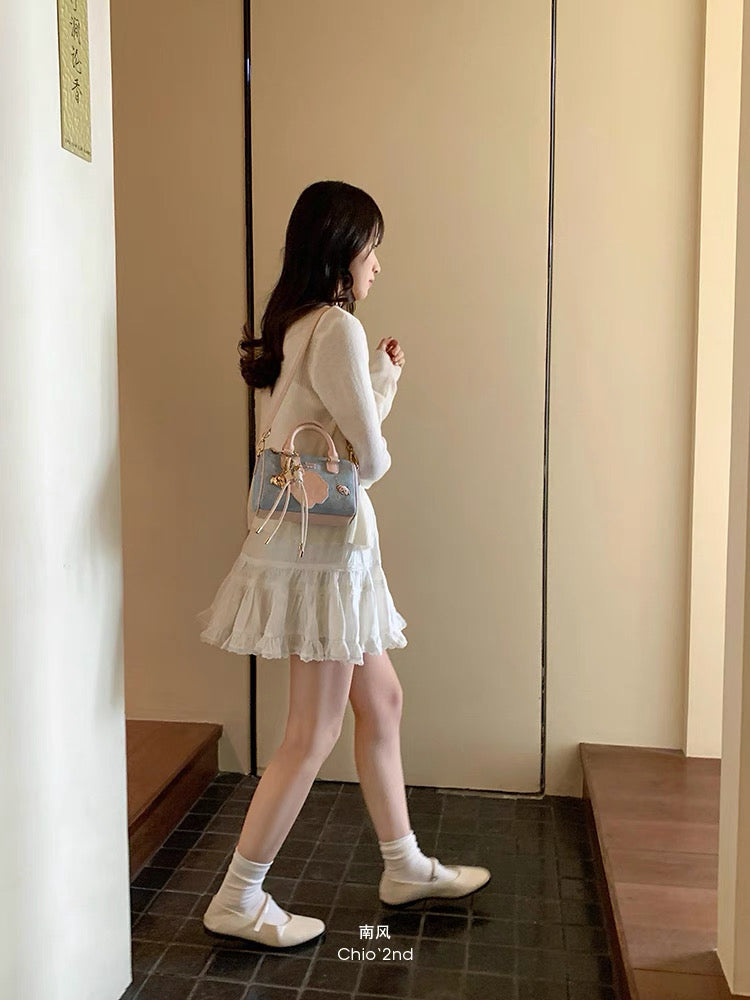 Túi denim phối hồng Chio’2nd