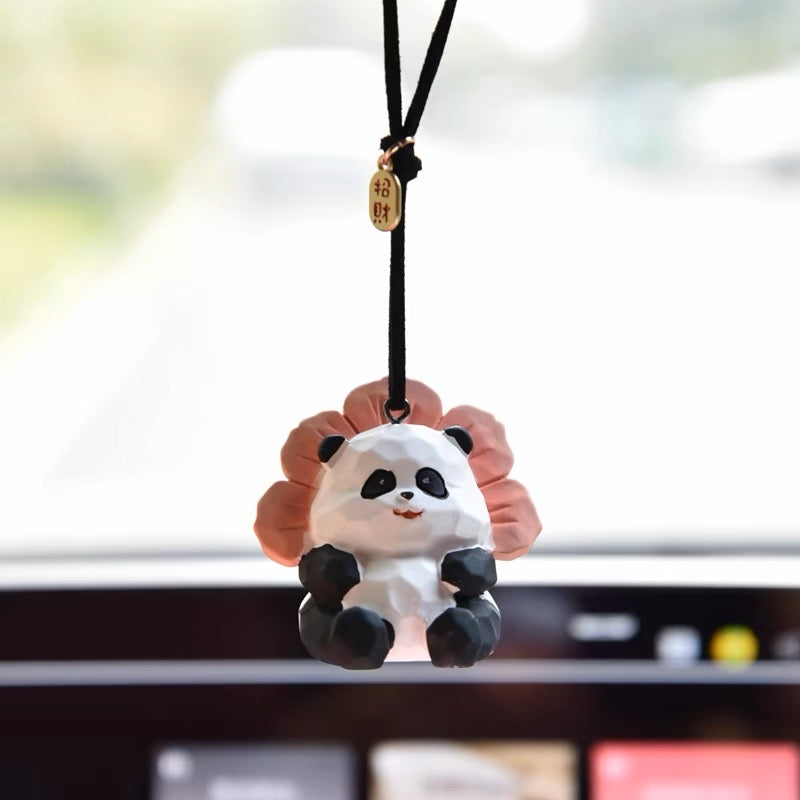 Gấu trúc treo xe nhiều tư thế