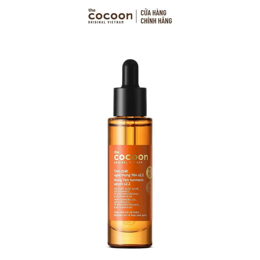 ￼Tinh chất nghệ Hưng Yên C22 (serum) với 22% vitamin C sáng da chuyên sâu & mờ vết thâm Cocoon 30ml