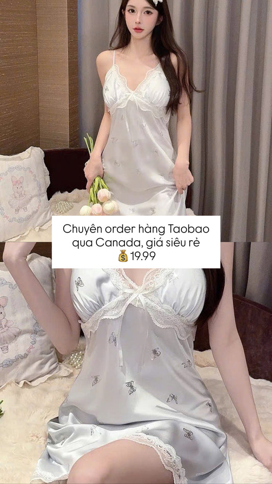 Váy ngủ 2 dây dễ thương