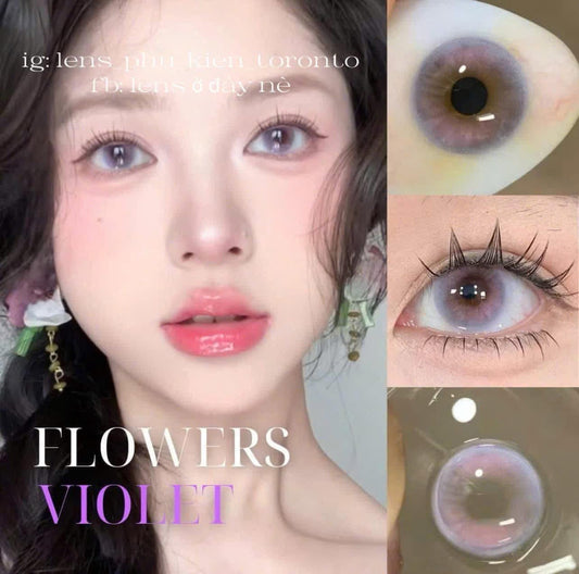 Contact Lens - Flowers Violet