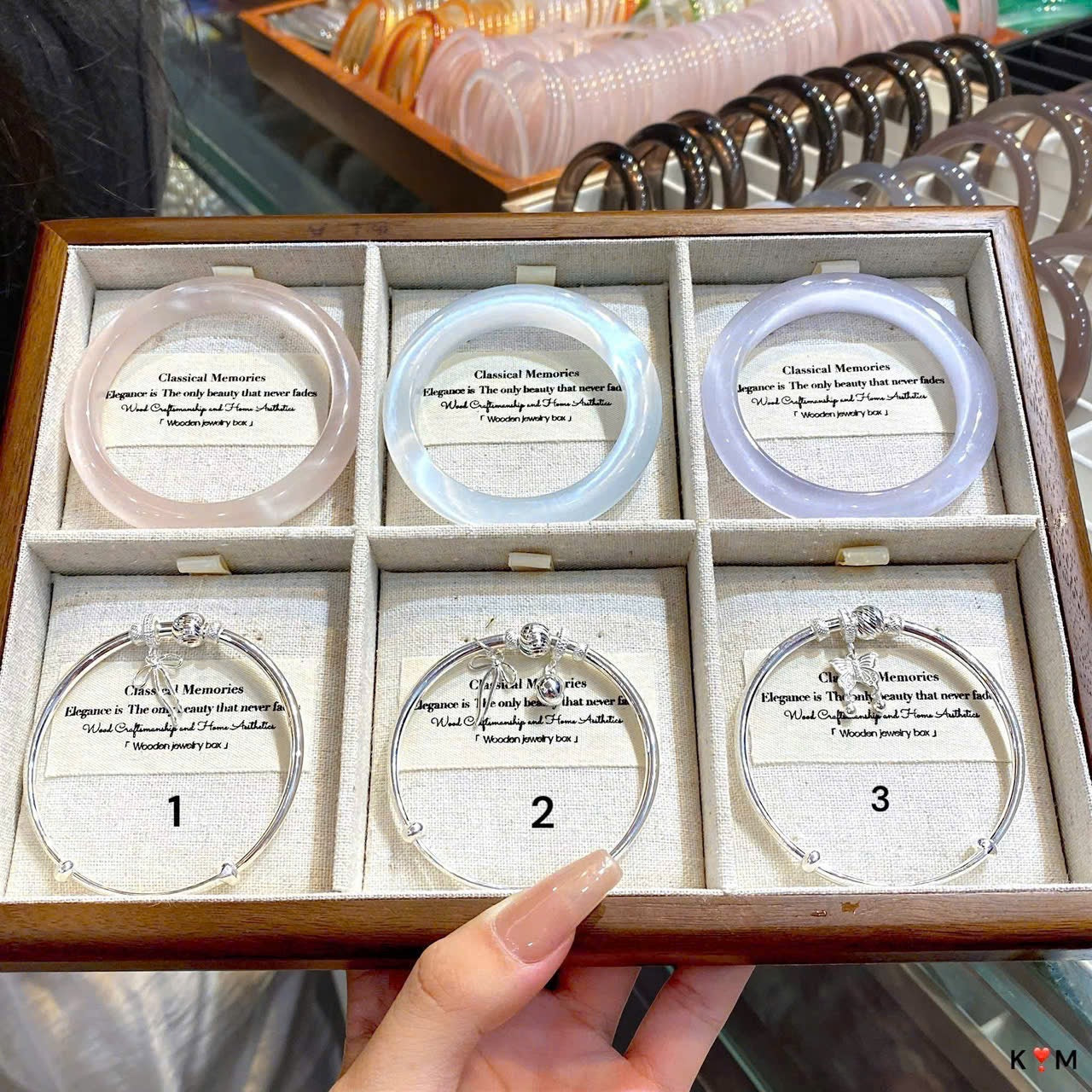 Vòng bạc dạng kiềng sáng xinh