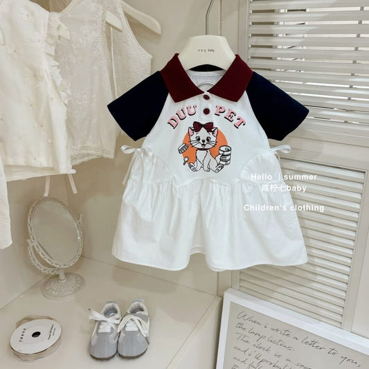 Đầm trắng hoạt hình