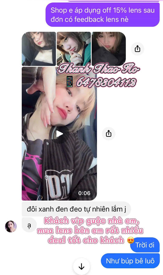 Khách feedback lens