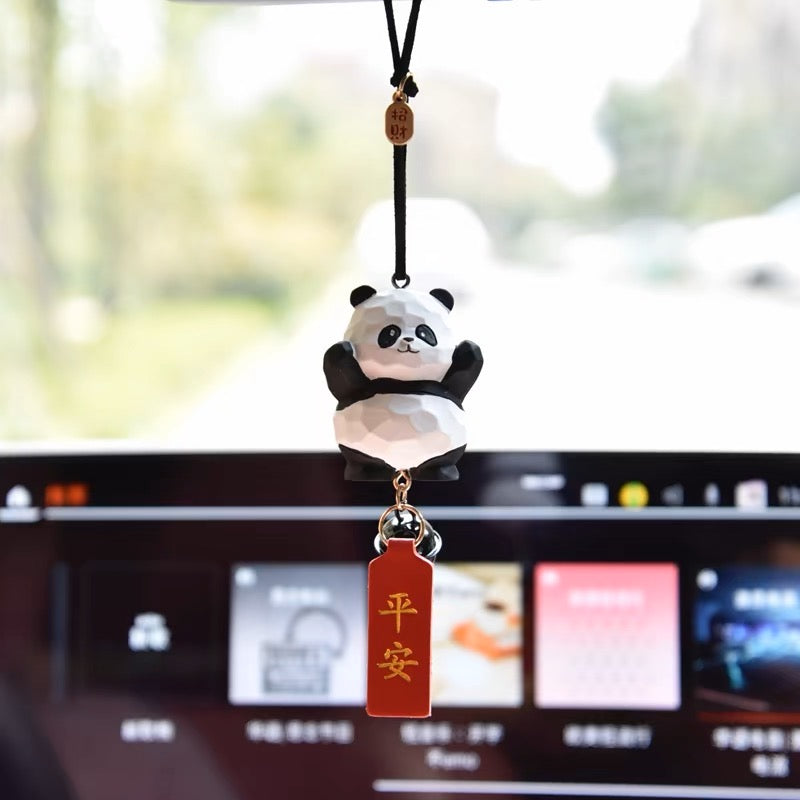 Gấu trúc treo xe nhiều tư thế