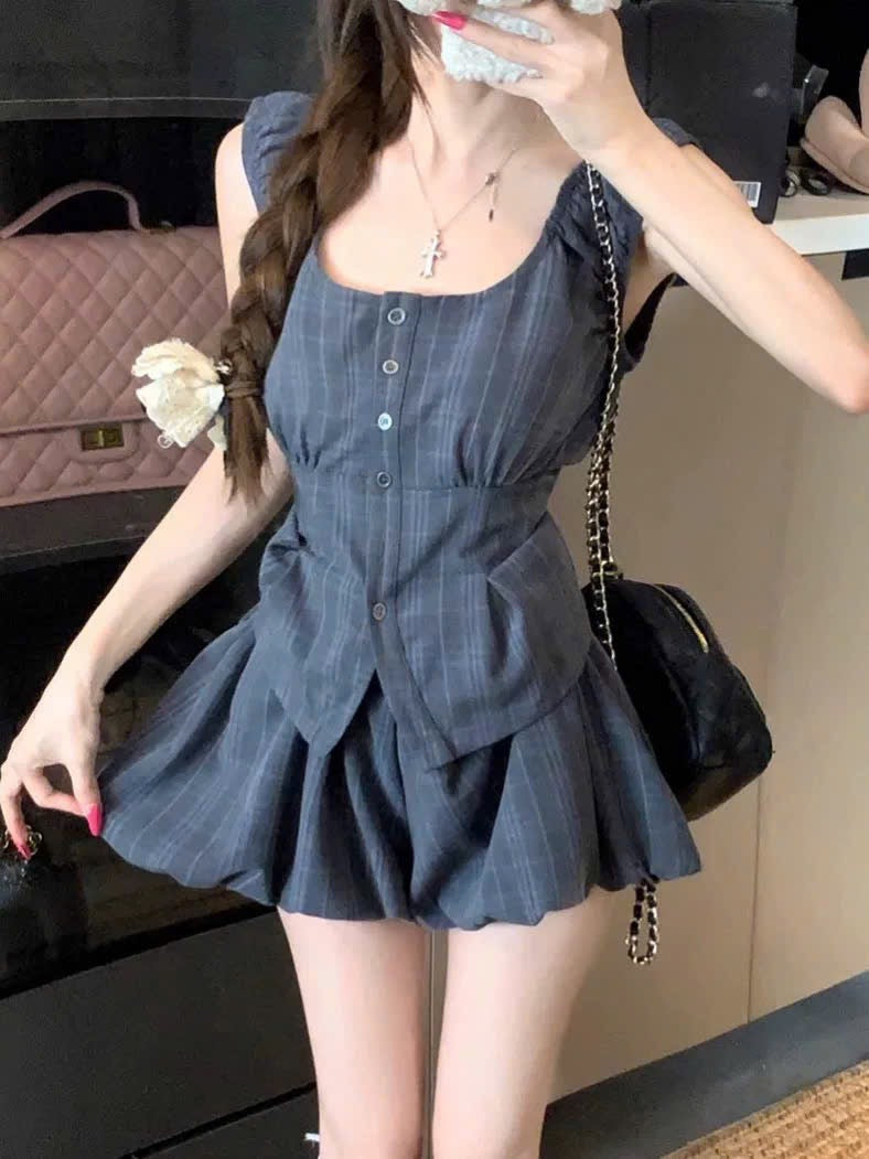 Set caro vintage xinh xắn