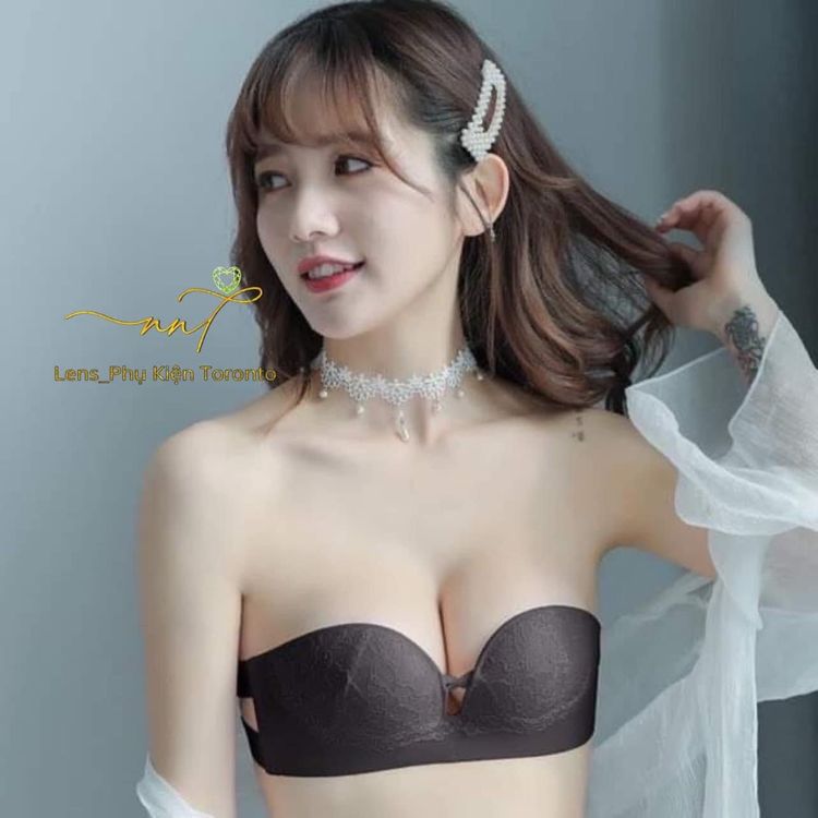 Áo ngực ren không dây có thêm dây đi kèm